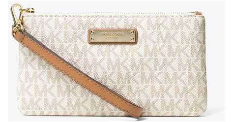 michael kors jet set medium logo crossover wristlet|jet set crossover wristlet.